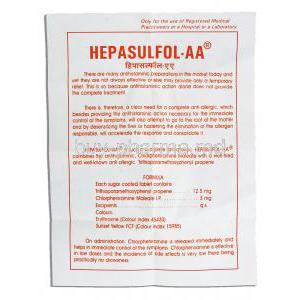 Hepasulfol-AA information sheet 1