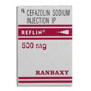 Reflin, Generic Cefazolin, Cefazolin Sodium 500mg, box