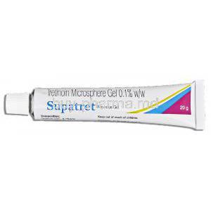 Supatret 0.1, Generic Tretinoin Microsphere Gel 0.1%, 20mg Gel, tube