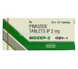 Mozep, Generic Orap, Pimozide, 2 mg, Box