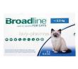 Broadline Spot-on Solution for Cats, Fipronil, (S)-Methoprene, Eprinomectin and Praziquantel , 24.9mg/30.0mg/1.20mg/24.9mg, 3 x 0.3ml,<2.5kg,  Box front presentation