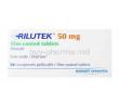 Rilutek, 50mg, Film coated tablets, Sanofi Aventis, Box front presentation