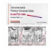 Oratil CV, Cefuroxime and Clavulanic Acid 500mg box and tablet