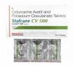 Stafcure CV, Cefuroxime and Clavulanic Acid 500mg box and tablets