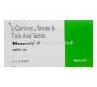 Nucarnit-F,Folic Acid 1.5 mg/Levo-carnitine 500 mg, Emcure Pharmaceuticals, Box front view