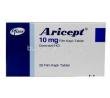 Aricept, Donepezil 10mg, Pfizer, Box front view