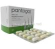 Pantogar, Thiamin nitrate 60mg/ Calcium D-Pantothenate 60mg/ Saccharomyces med.(Vigar-yeast) 100mg/ L-Cystine 20mg/ Keratin 20mg/ Para-aminobenzoic Acid 20mg, 90 capsules, MSD, Box, Blisterpack