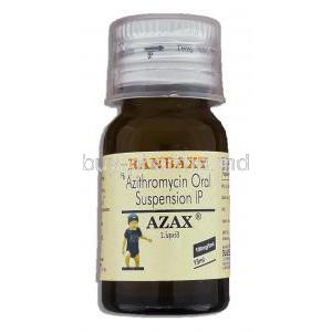 Azax Liquid, Generic Zithromax, Azithromycin Oral 15ml Suspension, 100mg/5ml, bottle