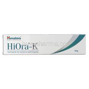 HiOra-K for sensitive teeth & gums Toothpaste Box