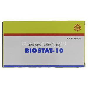 BioStat-10, Generic Lipitor, Atorvastatin, 10 mg, Box