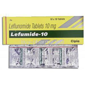 Lefumide, Generic  Arava,  Leflunomide 10 Mg Tablet (Cipla)