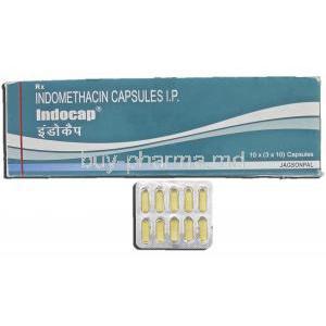 Indocap, Generic Indocin, Indomethacin, 25mg, Capsule