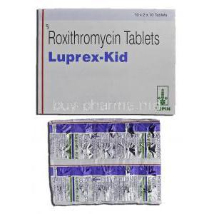 Luprex-Kid, Generic Rulide, Roxithromycin, 50mg, Tablet