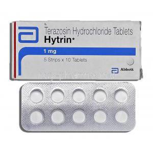 Hytrin, Terazosin HCL 1mg Box and Strip