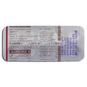 Ilosure 6, Iloperidone 6mg, Tablet description