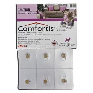 Comfortis, spinosad, 140 mg, Chewable Tablets for Dogs, 2.3 - 4.5 kg