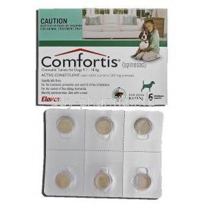 Comfortis, spinosad, 560 mg, Chewable Tablets for Dogs, 9.1 - 18 kg