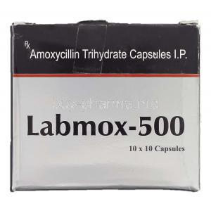 Labmox 500, Generic Amoxil, Amoxycillin Trihydrate 500mg, Box
