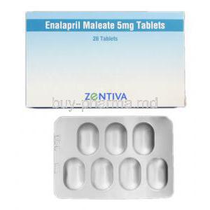 Enam, Generic Vasotec,  Enalapril Maleate  10 Mg Tablets (Dr Reddy's)