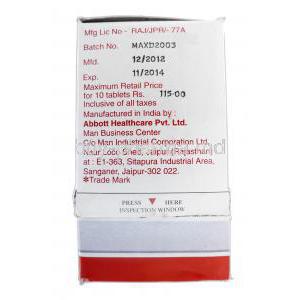 Valance OD 1g, Geneiric Depakote, Divalproex Sodium ER, 1000 mg, Box Expiry