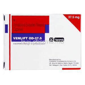 Venlift OD, Generic Effexor XR, Venlafaxine XR 37.5mg  box