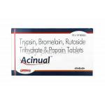Acinual, Bromelain/ Trypsin/ Rutoside Trihydrate/ Papain