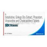 B Citam, Betahistine/ Ginkgo Biloba/ Piracetam/ Vinpocetine/ Vitamin D3