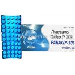 Paracip, Paracetamol 500mg box and tablet
