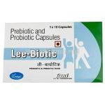 Lee-Biotic, Prebiotic and Probiotic, capsule, Leeford healthcare, Box front view