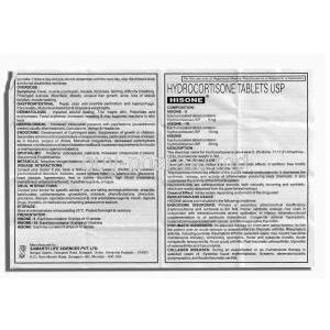 Hisone 10, Hydrocortisone 10 Mg Tablets (Samarth Pharma)  Patient Information Sheet