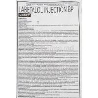 Lobet, Generic Normodyne/ Trandate, Labetalol Injection information sheet 1