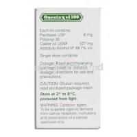 OncotaXel 100, 6mg x 17ml, Injection composition