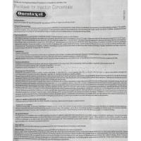 OncotaXel 100, 6mg x 17ml, Injection, instruction sheet page 1