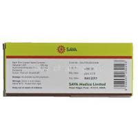 Valsava-H, Generic Valsartan / Hydrochlorothiazide, 160 mg / 12.5 mg, Box description