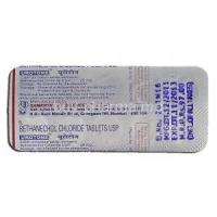 Urotone, Generic Myotonine, Bethanechol Chloride, 25 mg, Strip description