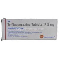 Espazine, Generic Stelazine, Trifluoperazine, 5 mg, Box