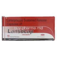 Lansocap, Generic Prevacid, Lansoprazole Sustained Release, 30 mg, Box