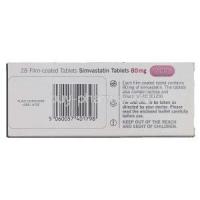 Simvastatin Tablets, Generic  Zocor, Simvastatin 80mg Box Information