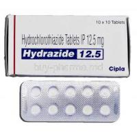 Hydrazide 12.5, Generic Esidrex, Hydrochlorothiazide 12.5mg, Tablet