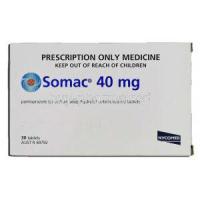 Somac 40, Pantoprazole 40mg, Box