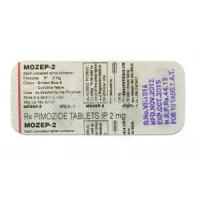 Mozep, Generic Orap, Pimozide, 2 mg, Strip Description