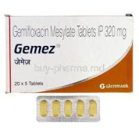 Gemez, Generic  Factive, Gemifloxacin Mesylate 320mg Tablet