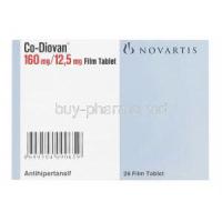 Co-Diovan, Valsartan 160mg and Hydrochlorothiazide 12.5mg Box