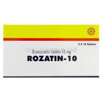 Rozatin-10, Generic Crestor, Rosuvastatin 10mg Box