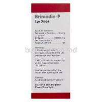 Brimodin-P Eye Drops, Generic Alphagan, Brimonidine Tartrate 0.15% 5ml Box Information