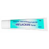 Melacare Forte Cream, Hydroquinone 4%, Tretinoin 0.025%, and Mometasone Furoate 0.1% Tube