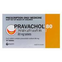Pravachol 80, Pravastatin Sodium 80mg Box