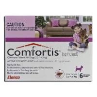 Comfortis, spinosad, 140 mg, Chewable Tablets for Dogs, 2.3 - 4.5 kg, Box