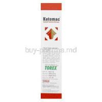 Ketomac Dandruff Treatment Shampoo, Generic Nizoral, Ketoconazole 2% 110ml Box Manufacturer Torque Pharmaceuticals