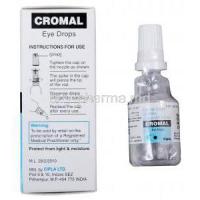 Cromal Eye Drops, Generic Intal Eye Drops, Sodium Cromoglycate Ophthalmic Solution 2% 5ml Manufacturer Cipla